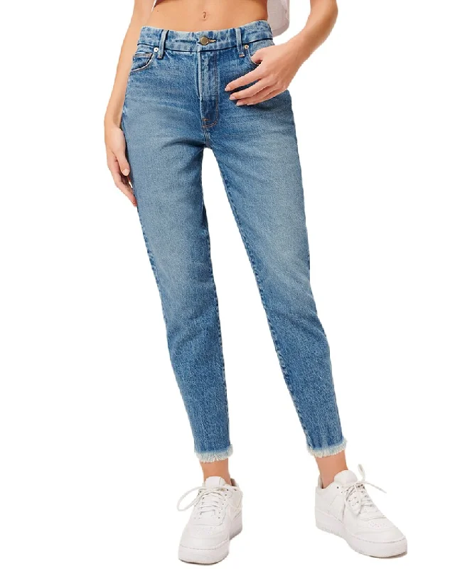 Elevate Your Wardrobe GOOD AMERICAN Blue 942 Girlfriend Jean