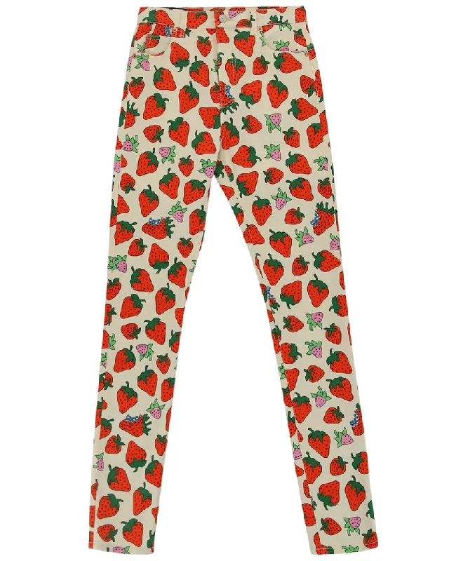 Bid Farewell To The Old Season Gucci Strawberry Skinny Pant