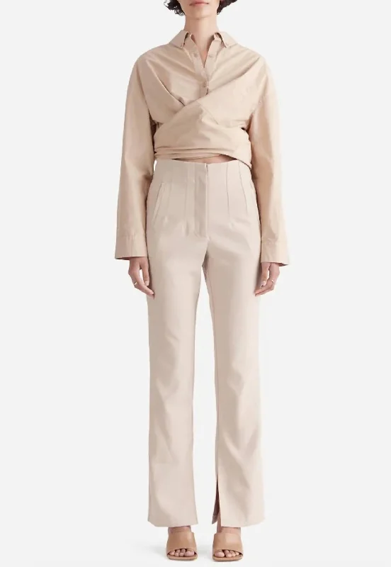 Massive Selection Sale Halle Split Leg Pant In Cream