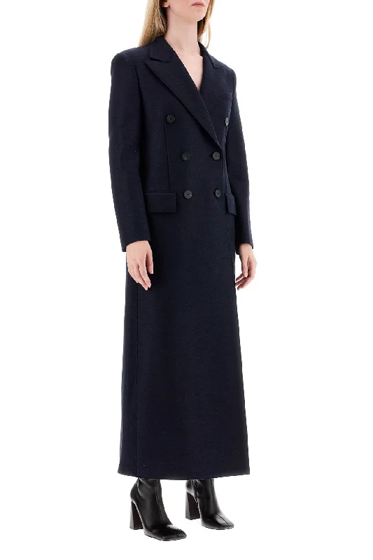 Quality Driven Apparel Harris Wharf London Double-Breasted Pressed Wool Coat