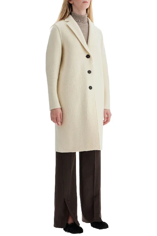 Bold Fashion Harris Wharf London Single-Breasted Wool Coat In Boiled