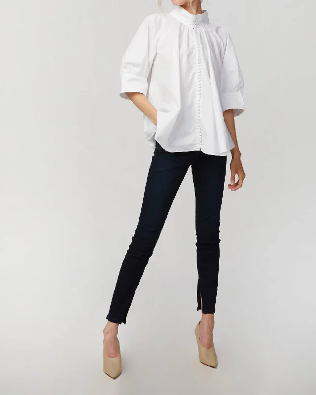 Gorgeous Glamour Collection High Rise Skinny Ankle Zip Jeans In Mercer