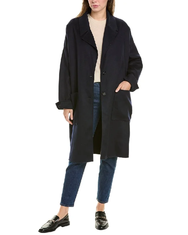 Minimalist Elegant Hugo Boss Cattina Wool-Blend Coat