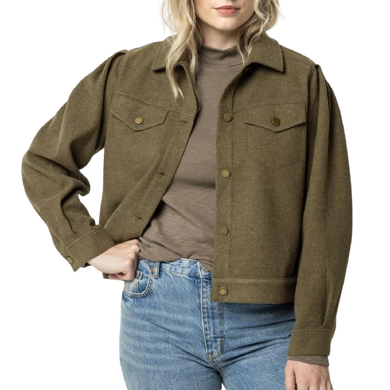 Discover Promotions Jean Style Jacket In Military