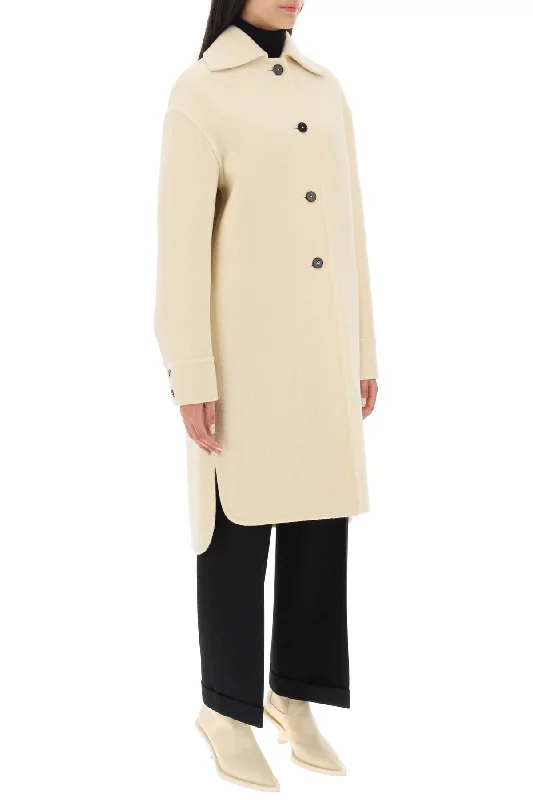 Versatile Wardrobe Essentials Jil Sander Deconstructed Coat In Virgin Wool