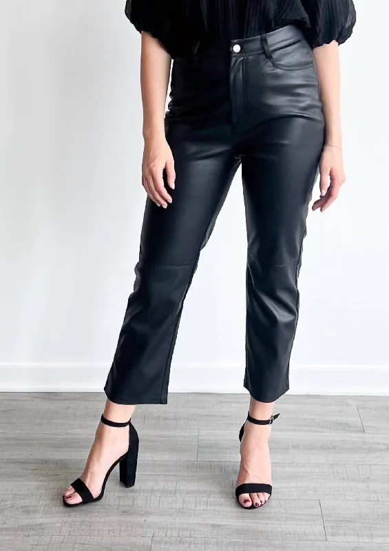 Summer Essentials Lani Pu Pant In Black