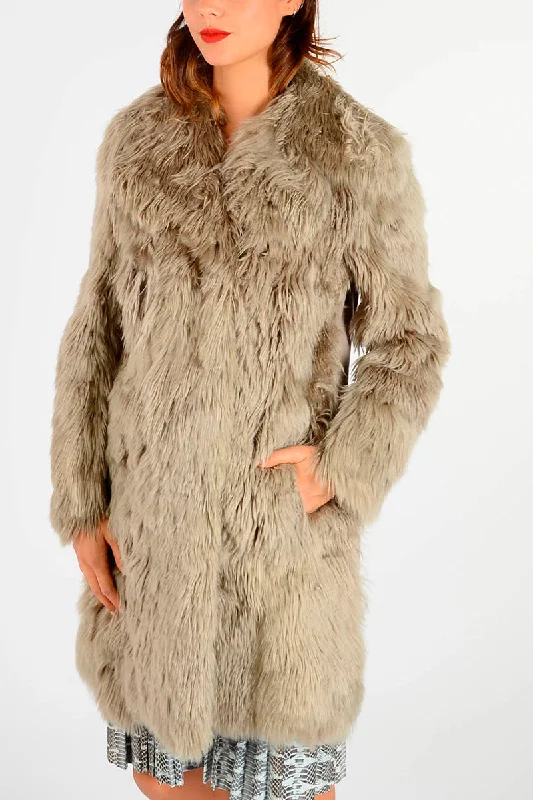 Premium Fashion Maison Margiela MM1 Alpaca Real Fur Coat