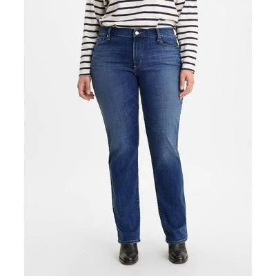 Evening Elegance New - Levi's Women's Plus Size Mid-Rise Classic Straight Jeans - Lapis Dark Horse 22