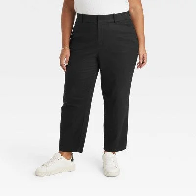 Mega Sales New - Women's High-Rise Ankle Tapered Pants - Ava & Viv Black 17