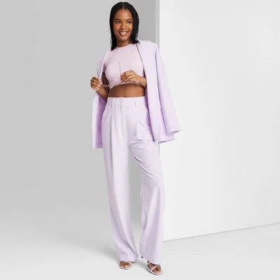 Limited - Edition Drops New - Women's Wide Leg Trousers - Wild Fable Lavender 12