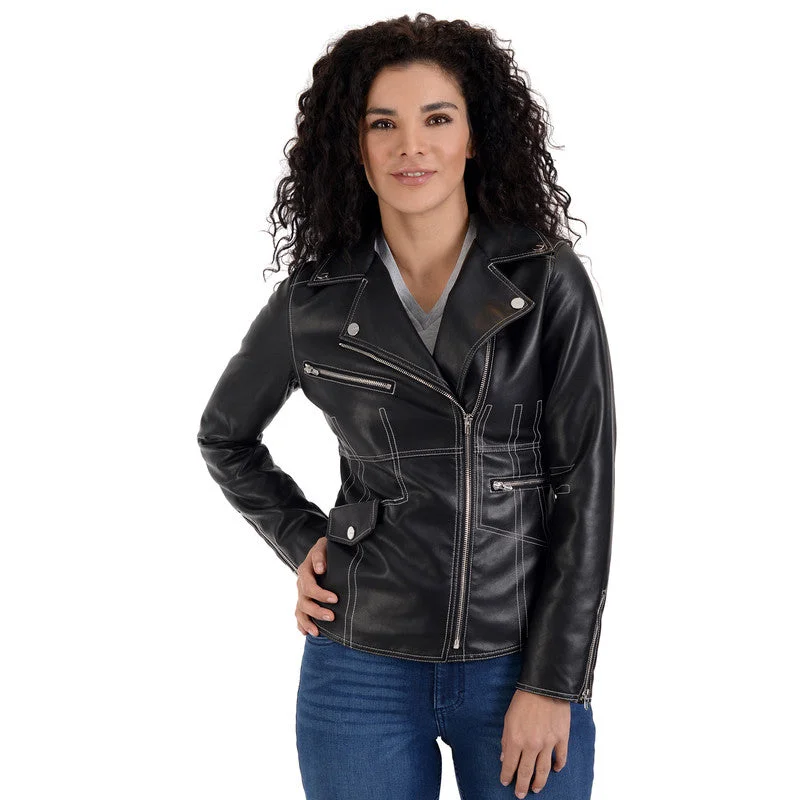 Special Offer Nine West Women's Biker Jacket