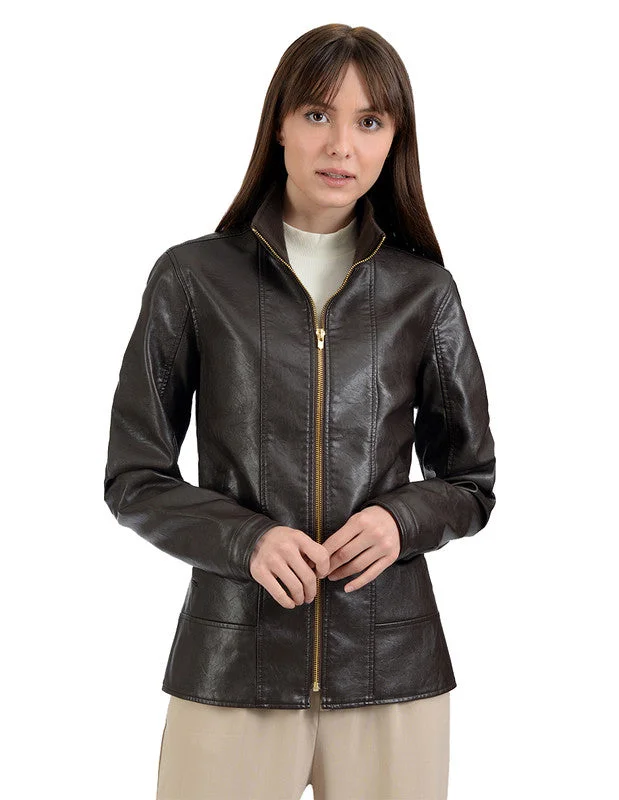 Fashion Deal Nine West Women's Classic Zipper Jacket