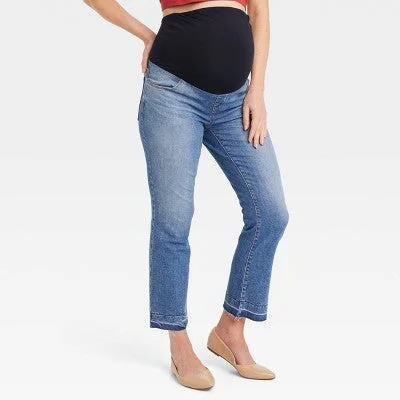 End Of Season Sale Over Belly Ankle Bootcut Maternity Pants - Isabel Maternity by Ingrid & Isabel