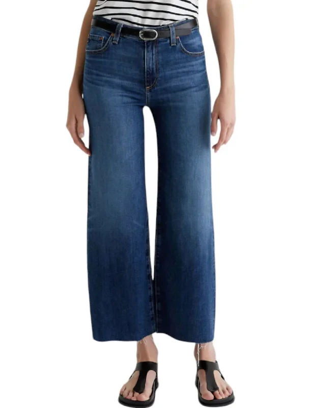 Comfort First Women's Fashion Saige Wide Leg Crop Jeans In Plume