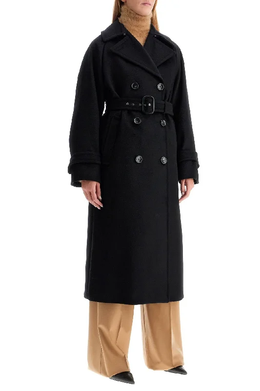 Chic Trend Collection Sportmax 'leandro' Long Coat In Pure