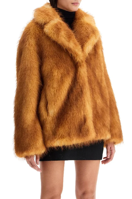 Vintage Look Stand Studio Short Janice Coat In Faux Fur