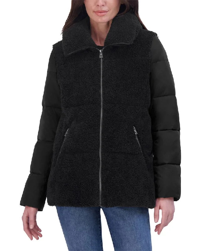 Bold Silhouette Tahari Puffer Coat