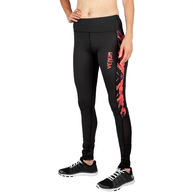 Chic And Trendy Venum Tecmo Leggings - For Women - Black/Coral