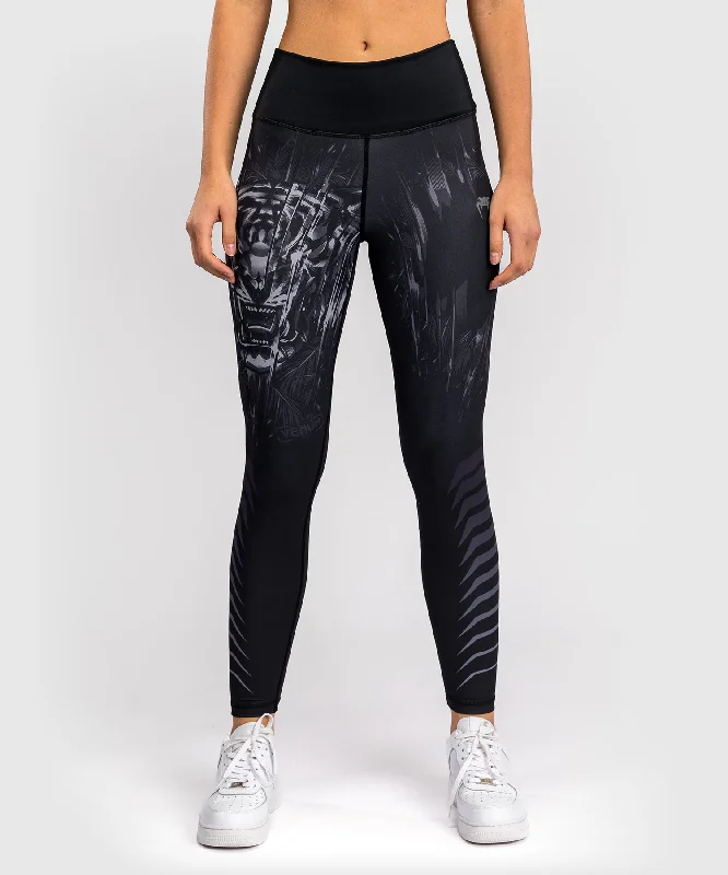 Sleek Design Venum Tiger Women's Leggings - Black/Silver