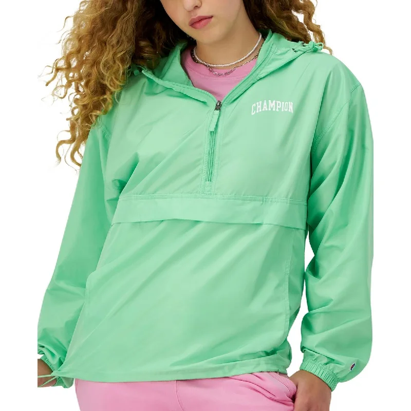 Classic Appeal Womens Logo 3/4 Zip Windbreaker Jacket