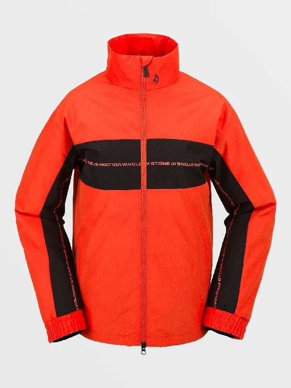 Trend Forward Threads For Her Womens V-Sauce Insulated Jacket - Orange Shock