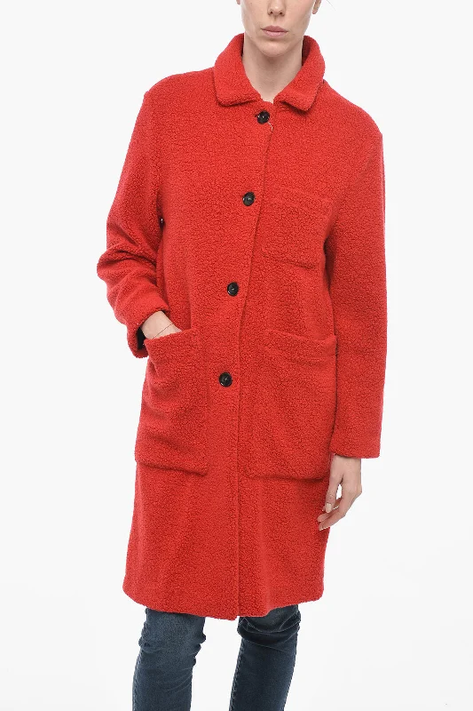 Vibrant Styles Woolrich Bouclè Wool HAZELTON Coat