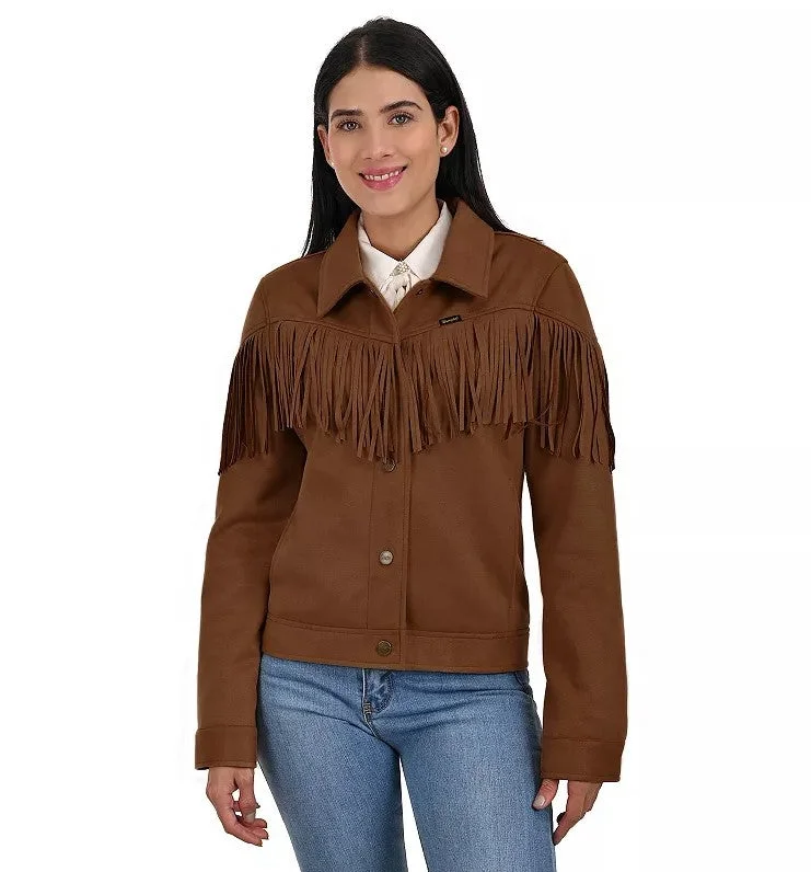 Budget Friendly Fashion Wrangler Women's Western Style Fringed Jacket